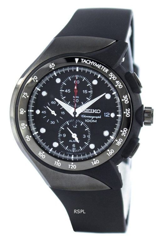 Montre Seiko Streamline Quartz alarme chronographe tachymètre SNAD45P2 masculin