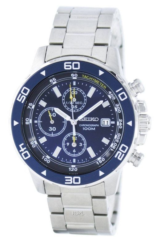 Montre Seiko Quartz chronographe tachymètre SND799 SND799P1 SND799P hommes