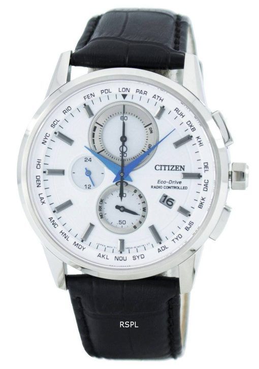 Citizen Eco-Drive Radio Controlled chronographe monde temps AT8110-11 a montre homme