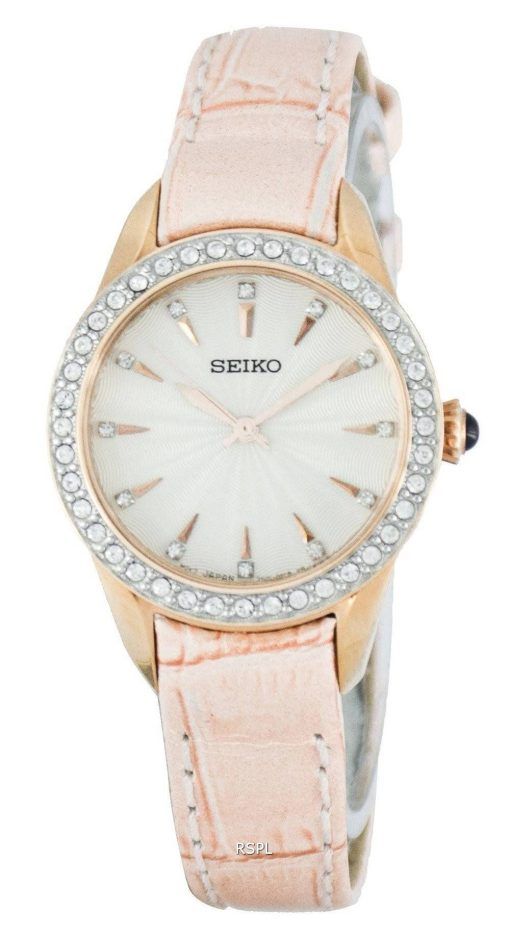 Montre Seiko Quartz cristaux Swarovski SRZ388 SRZ388P1 SRZ388P féminin