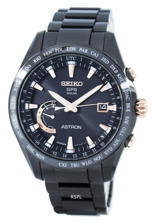 Seiko Astron Titanium GPS solaire mondial temps Japon fait SSE113 SSE113J1 SSE113J montre homme