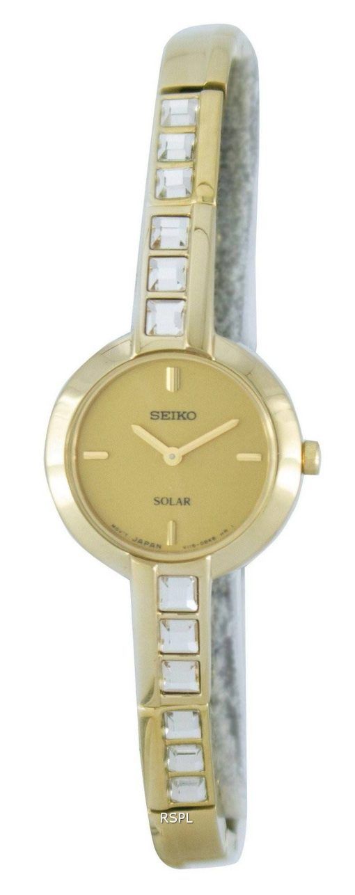 Montre Seiko solaire cristaux Swarovski SUP194 SUP194P1 SUP194P féminin