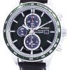 Montre Seiko solaire alarme chronographe SSC501 SSC501P1 SSC501P hommes