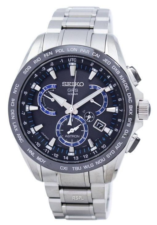 Montre Seiko Astron GPS calendrier perpétuel solaire Power Reserve SSE101 SSE101J1 SSE101J hommes