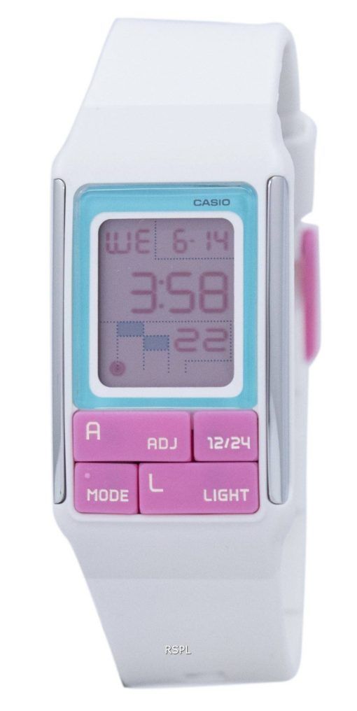 Casio Poptone heure double alarme numérique LDF-51-7 C LDF51 - 7C Women Watch