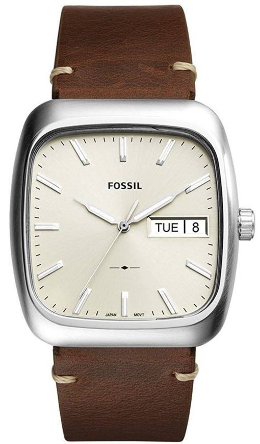 Fossiles montre Quartz analogique Rutherford FS5329 masculin