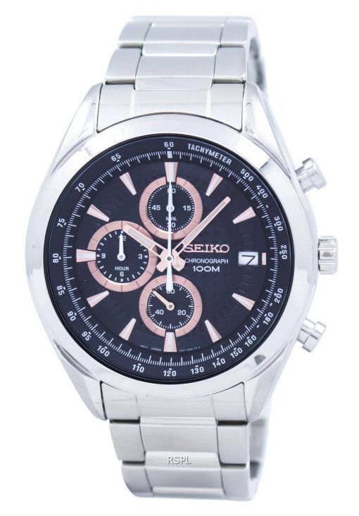 Montre Seiko chronographe Quartz tachymètre SSB199 SSB199P1 SSB199P hommes