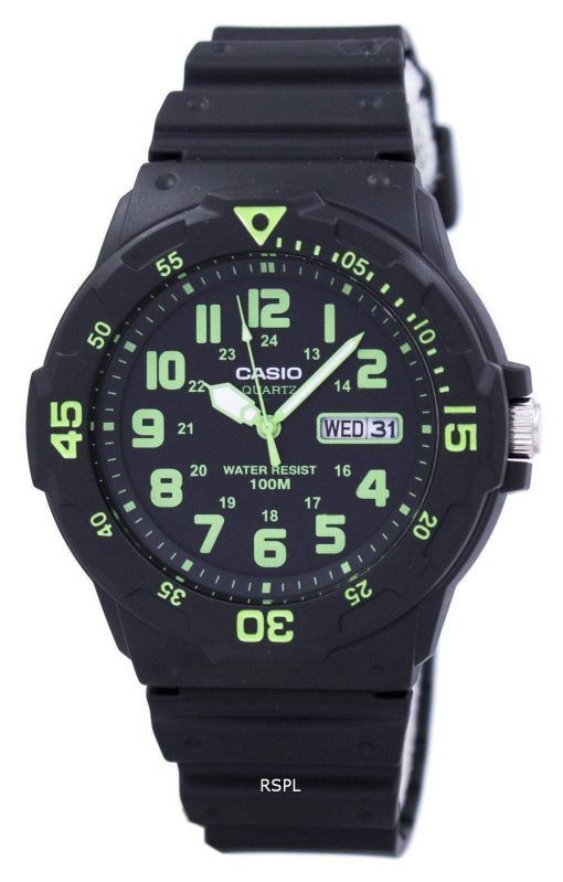 Montre Casio Quartz analogique cadran noir MRW-200H-3BVDF MRW-200H-3BV masculin