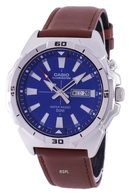 Montre Casio Illuminator Quartz analogiques MTP-E203L-2AV MTPE203L-2AV masculin