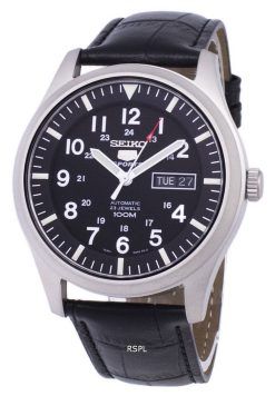 Seiko 5 Sports automatique Ratio cuir noir SNZG15K1-LS6 hommes