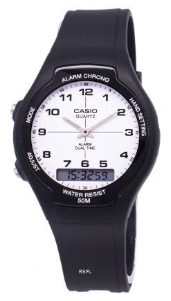 Analogique Casio Digital Dual Time AW-90H-7BVDF AW-90H-7BV montre homme