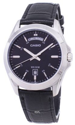 Casio noire analogique cadran de MTP-1370L-1AVDF MTP-1370L-1AV Hommes