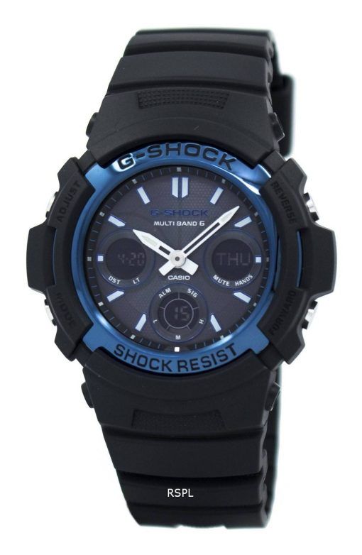 Casio G-Shock Atomic Multi bandes 6 analogiques-numériques AWG-M100A-1 a montre homme