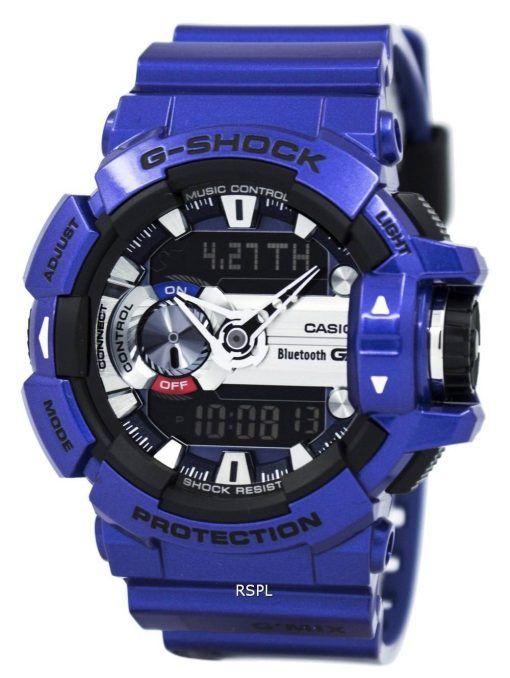 Montre Casio G-Shock G'MIX Bluetooth intelligents Heure monde analogique-numérique GBA-400-2A Hommes