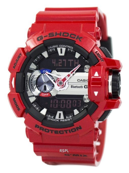 Montre Casio G-Shock G'MIX Bluetooth intelligents Heure monde analogique-numérique GBA-400-4A Hommes