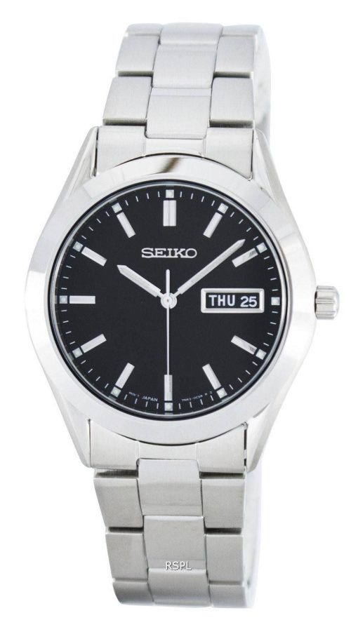 Montre Seiko Quartz cadran noir SGGA25P1 SGGA25 SGGA25P homme