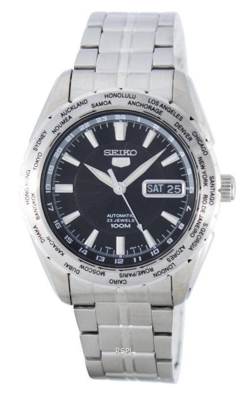 Seiko automatique Sport SNZG53K1 SNZG53K SNZG53 World Timer montre homme