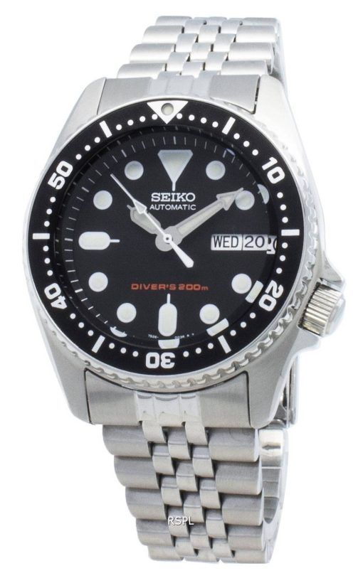 Remise à neuf de montre pour homme Seiko Automatic SKX013 SKX013K2 SKX013K Scuba Divers 21 Jewels 200M