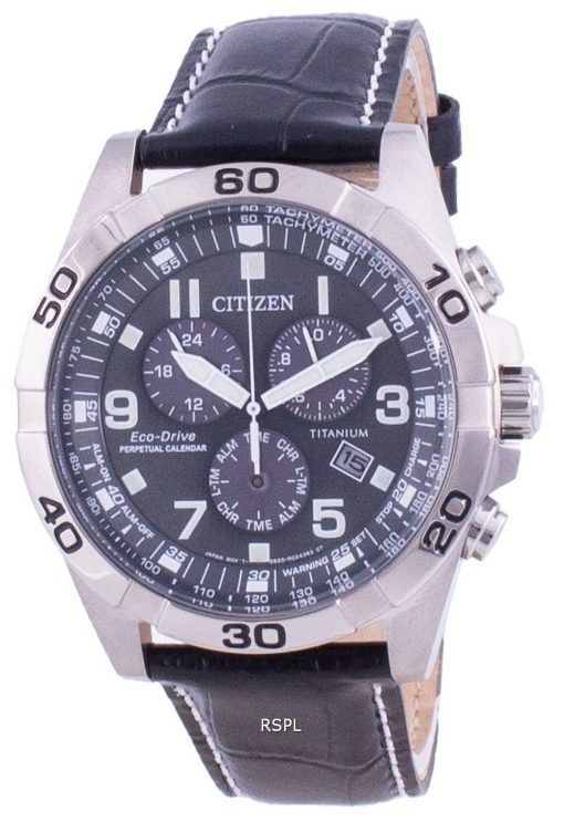 HORSMontre Citizen Brycen Super Titanium Quantième Perpétuel Eco-Drive BL5551-14H 100M pour homme