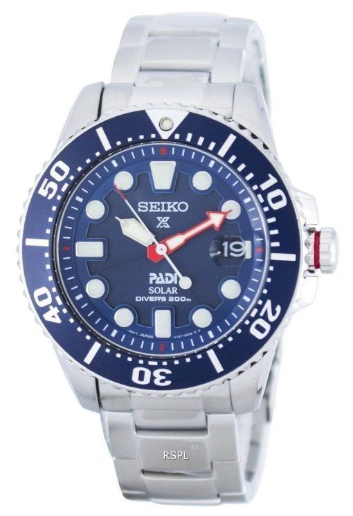 Montre pour homme Seiko Prospex PADI Special Edition Solar Diver SNE435 SNE435P1 SNE435P 200M remise à neuf