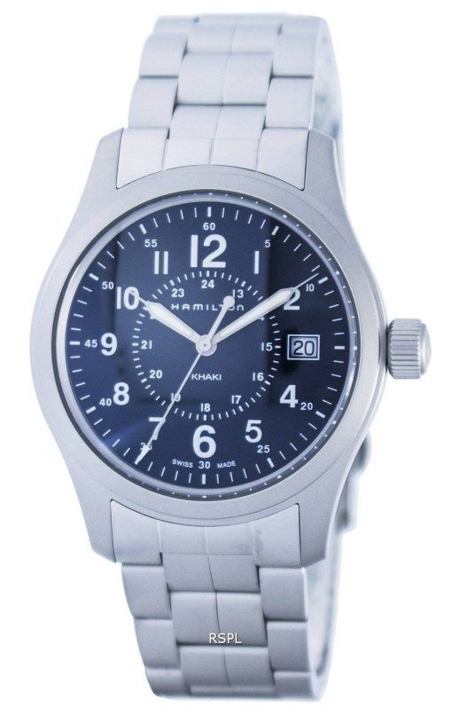 Montre Hamilton Khaki Field Quartz de fabrication suisse remise à neuf pour homme H68201143