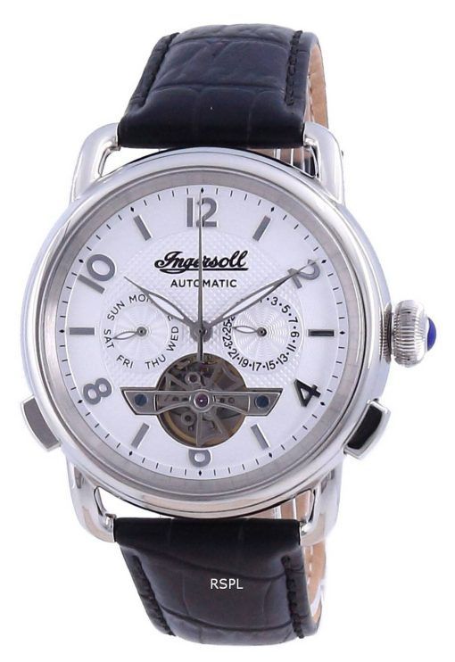 Ingersoll The New England Silver Dial Open Heart Automatic I00903B Men's Watch