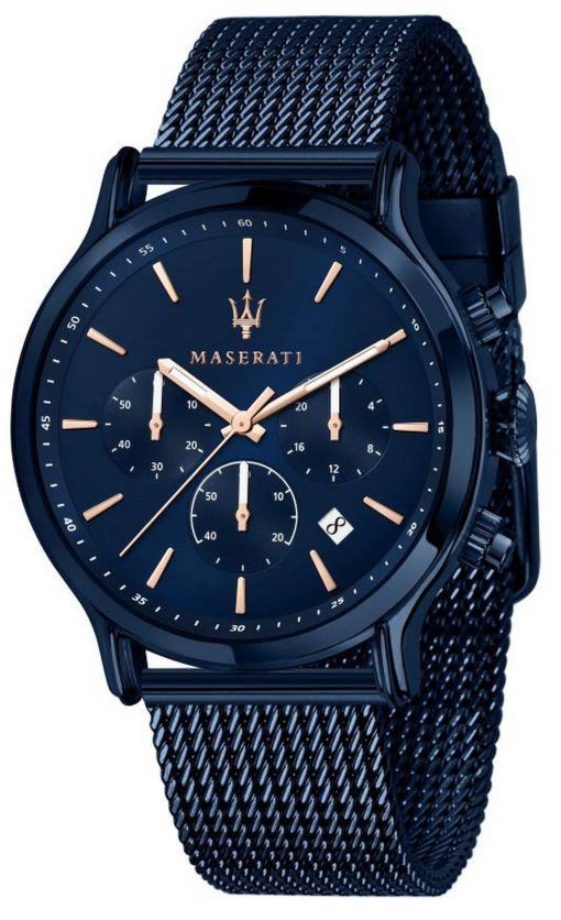 Montre Maserati Blue Edition Chronographe Cadran Bleu Quartz R8873618010 100M Homme