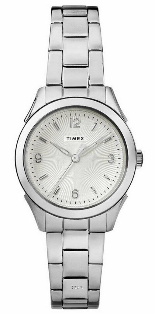 Montre Timex Torrington Ã  cadran argentÃ© en acier inoxydable Ã  quartz TW2R91500 pour femme