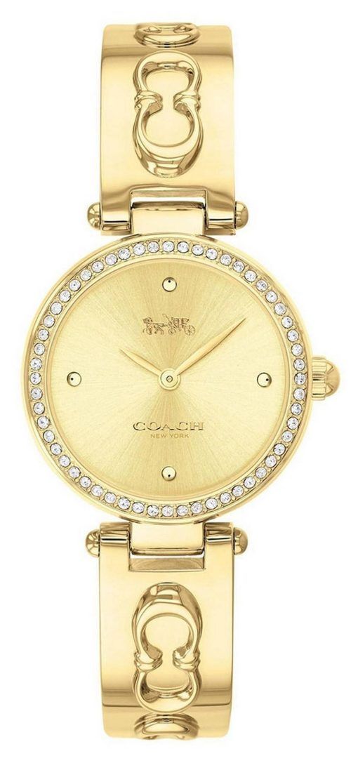 Montre pour femme Coach Park Crystal Accents ton or en acier inoxydable à quartz 14503276