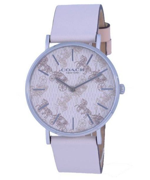 Montre femme Coach Perry cadran beige bracelet en cuir quartz 14503553