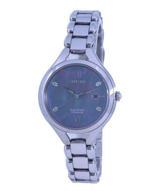 Montre Citizen pour femme avec cadran en nacre et titane Eco-Drive EW2560-86X