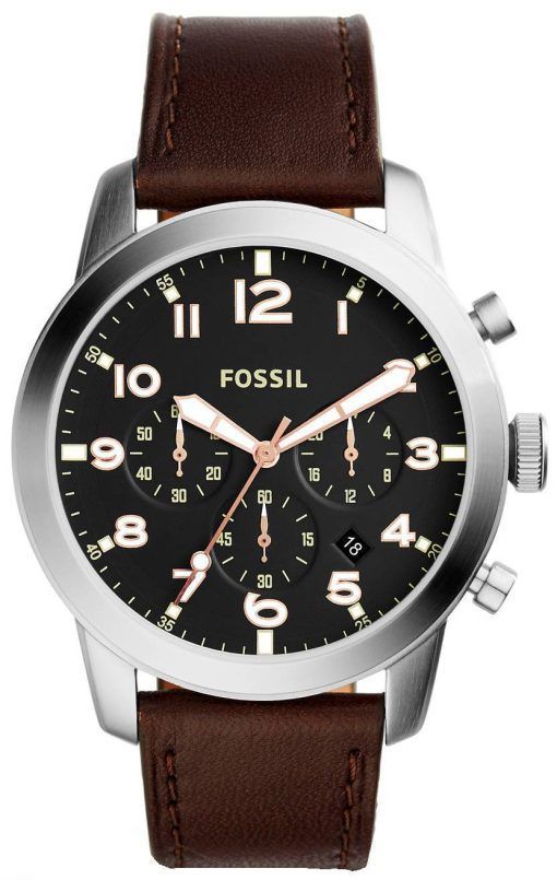 Montre chronographe Pilot fossiles 54 FS5143 masculin