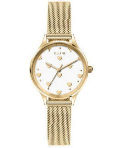 Montre pour femme Oui &  Me Minette cadran en or jaune ton or en acier inoxydable à quartz ME010171