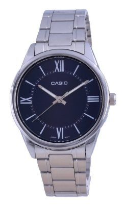 Montre Homme Casio Cadran Bleu Acier Inoxydable Analogique Quartz MTP-V005D-2B5 MTPV005D-2