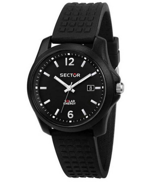 Montre pour homme Sector 16,5 avec cadran noir et bracelet en silicone à quartz R3251165001