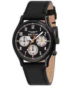 Montre pour homme Sector 660 cadran noir bracelet en cuir quartz R3251517001