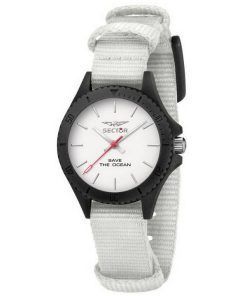 Sector Save The Ocean Cadran Blanc Recycle Pet Strap Quartz R3251539503 Montre Femme