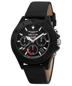 Montre pour homme Sector Save The Ocean Chronograph Black Matt Dial Quartz R3271739002