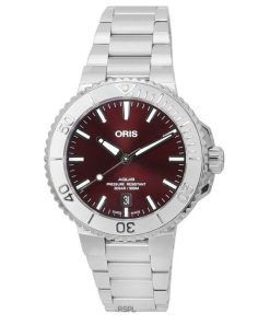 Oris Aquis Date Relief Cadran Rouge Automatique Diver's 01-733-7766-4158-07-8-22-05PEB 300M Montre Homme