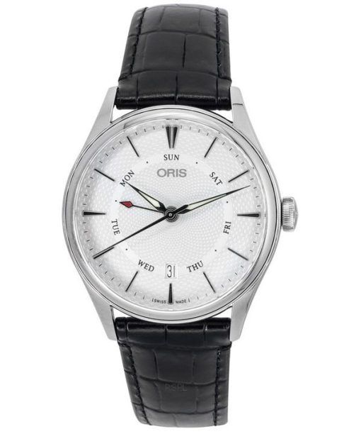 Oris Artelier Pointer Day Date Argent Cadran Guilloché Automatique 01 755 7742 4051-07 5 21 64FC Montre Homme