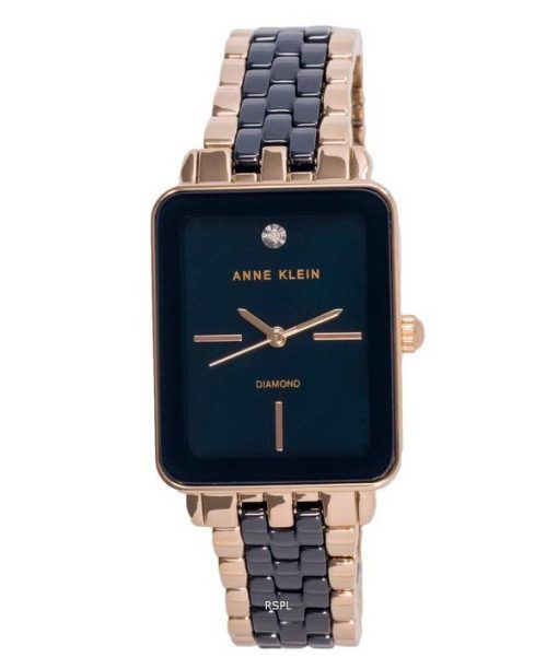 Montre pour femme Anne Klein Diamond Accents Cadran bleu Quartz 3668NVRG