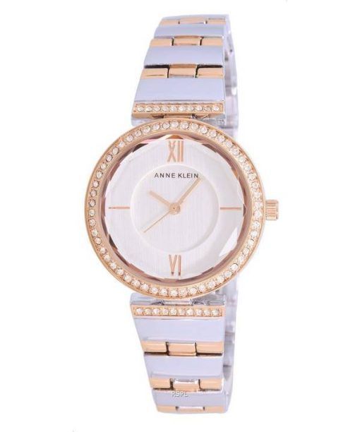 Montre pour femme Anne Klein Crystal Accents Cadran argenté Quartz 3903SVRT