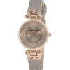 Montre pour femme Anne Klein en cuir avec cadran taupe et quartz 9442RGTP