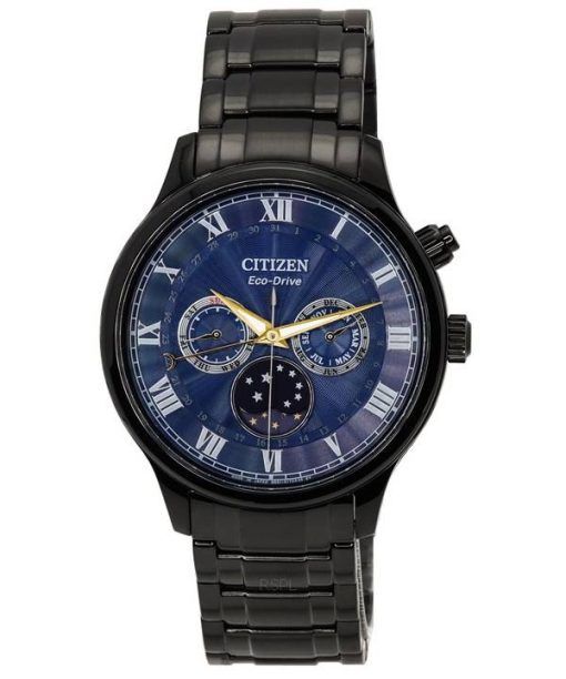 Citizen Eco-Drive Acier Inoxydable Multi Fonction Moonphase Cadran AP1055-87L Montre Homme