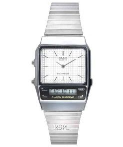 Casio Vintage analogique numérique cadran blanc Quartz AQ-800E-7A AQ800E-7 montre unisexe