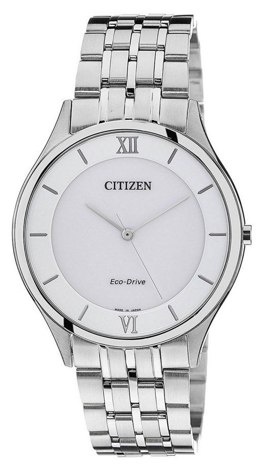 Montre pour homme Citizen Stiletto è  cadran blanc en acier inoxydable Eco-Drive AR0070-51A