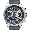 HORS Montre Homme AVI-8 Hawker Harrier II Metador Chronographe Squelette Cadran Gris Et Bleu Quartz AV-4065-04