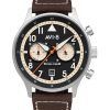 AVI-8 Hawker Hurricane Carey Dual Time Manston Cadran Noir Quartz AV-4088-01 Montre Homme