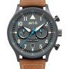 AVI-8 Hawker Hurricane Carey Dual Time Orissa Gris Cadran Quartz AV-4088-04 Montre Homme