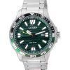 Citizen Marine Sport Cadran Vert Acier Inoxydable Eco-Drive AW1526-89X 100M Montre Homme